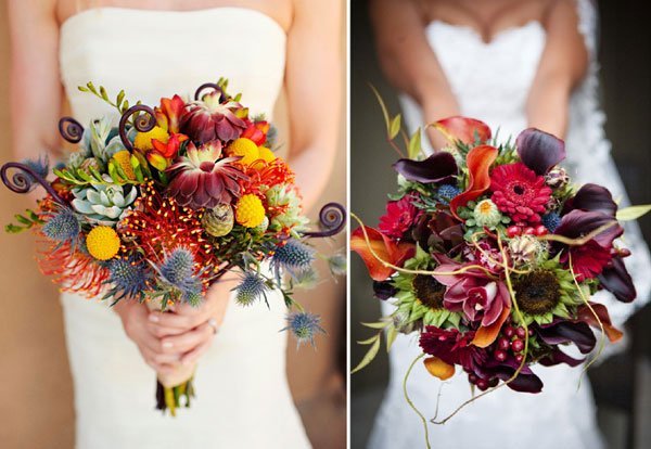 inspiration bouquet de fleurs theme automne